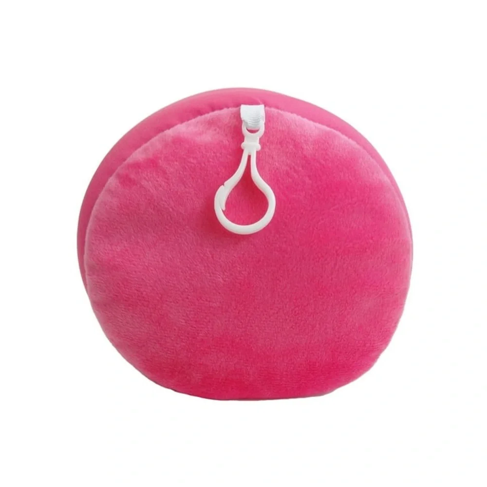 Hot Pink Microbead Bolster Travel Pillow Neck Back Support Cushion